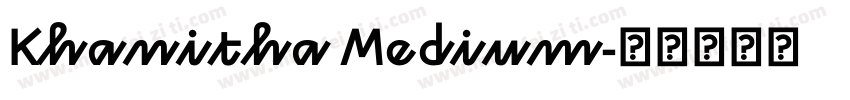 Khanitha Medium字体转换